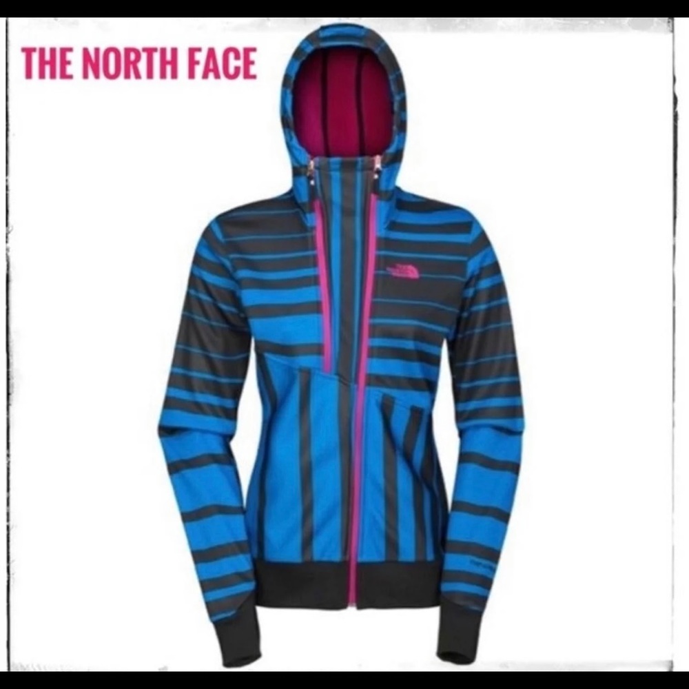 North Face Hoodie Thumb Holes Medium Zip Up Jacket